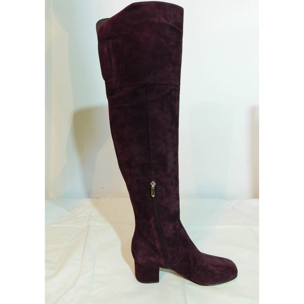 NEW Sam Edelman Elina Burgundy Over the Knee Boot - Picture 7 of 8
